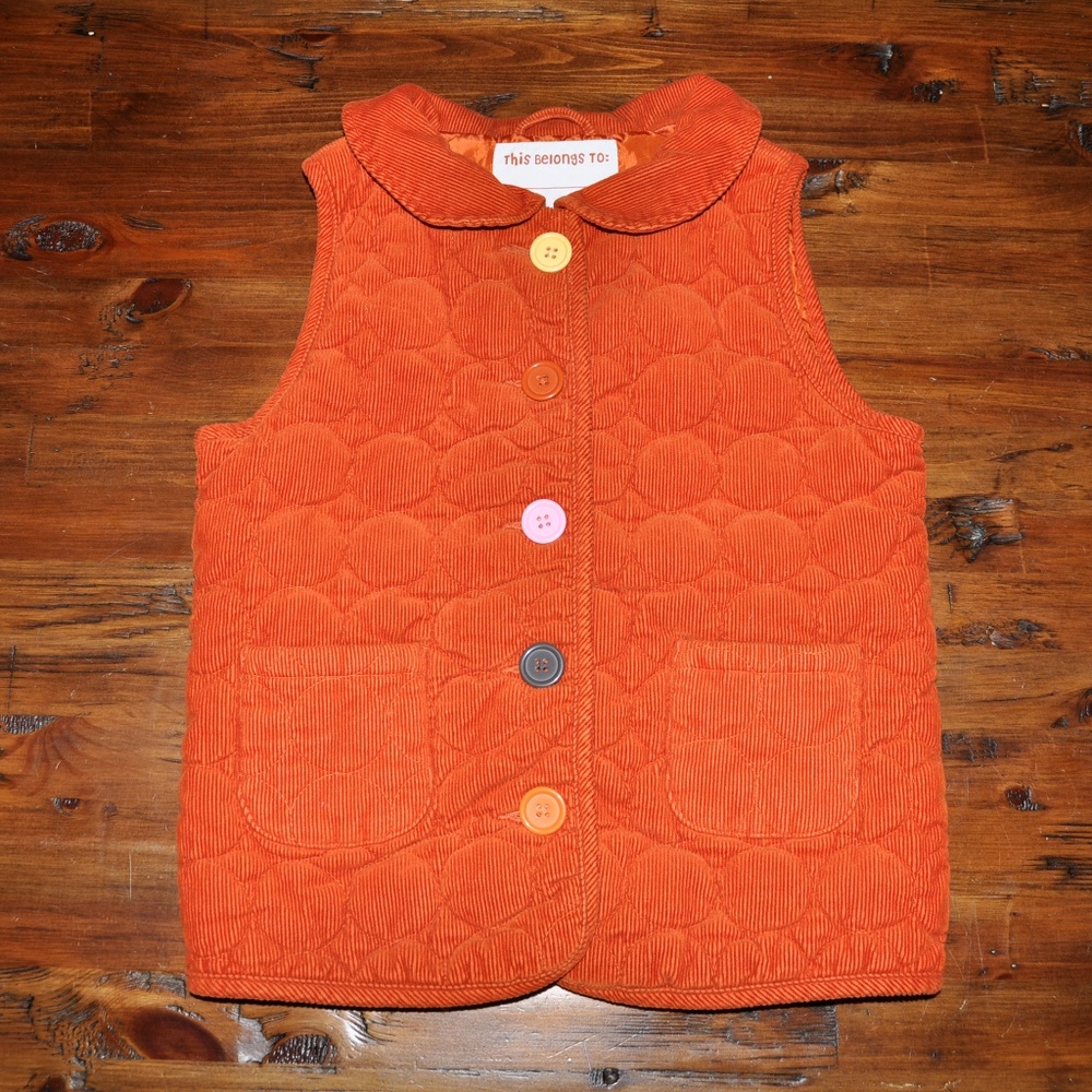 GYMBOREE Purrfect Autumn Corduroy Quilted Vest - Picture 2 of 6